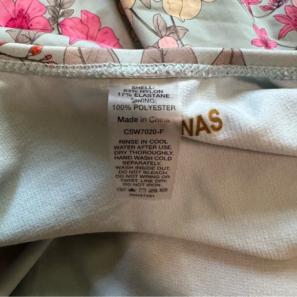 JOHNNY WAS Belladonna Floral One Piece Swimsuit - Size Small - Picture 6 of 7